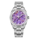 watchdives WD0003C Elementum Original Design Men Watch VH31 Sweep Second Quartz Watch 36mm Sapphire Crystal Luxury Wristwatch 100m Waterproof (Ice Crystal Titanium)