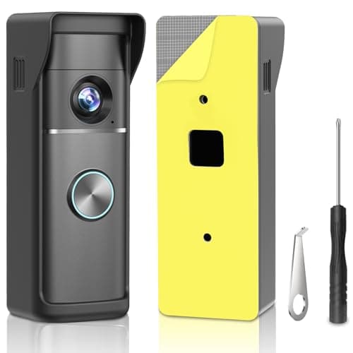 No-Drill Adhesive Video Doorbell Bracket Compatible with R/ing Battery Doorbell/Plus/Pro(Newest Model-2026 Release), Easy Install Security Door Mount Holder