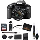 Canon EOS 800D Digital SLR with 18-55 is STM Lens Black (w/Basic Accessories Bundle)