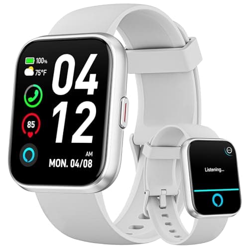 Smart Watches for Women Men, 1.85" HD Smartwatch Compatible iPhone/Samsung/Android (Answer/Make), Fitness Tracker Watch with Heart Rate/Sleep Monitor, Smart Watches 3ATM Waterproof 120+ Sport Modes