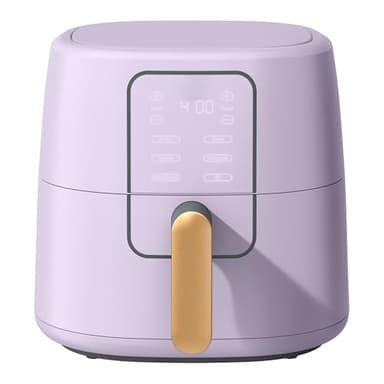 6 Qt Air Fryer with Touchscreen – Large Digital Air Fryer for Family Meals, Fast Crispy Cooking, Easy Clean Nonstick Basket, Modern Kitchen Design (Lavender)