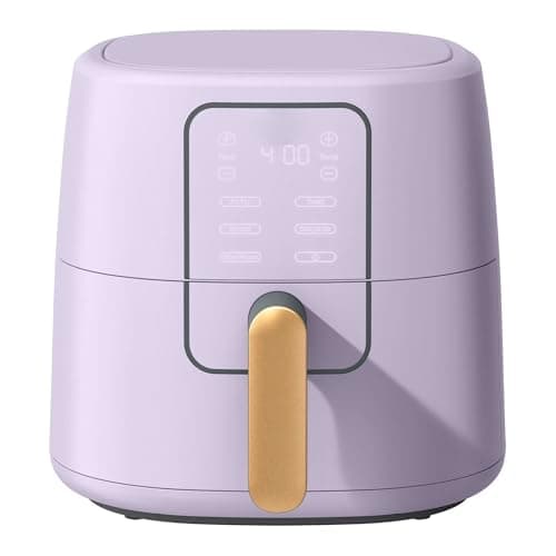 6 Qt Air Fryer with Touchscreen – Large Digital Air Fryer for Family Meals, Fast Crispy Cooking, Easy Clean Nonstick Basket, Modern Kitchen Design (Lavender)