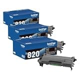 Brother Genuine Toner Cartridge, TN820, Replacement Black Toner, Page Yield Up to 3,000 Pages, Amazon Dash Replenishment Cartridge (Pack of 3)