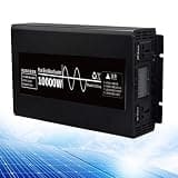 Pure Sine Wave Power Inverter, 10000W Continuous Output, Dual 120V & 220V AC Output Ports, DC to AC Converter for RV, Home, Off-Grid Solar System(48v)