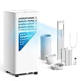 Feelfunn 10,000 BTU Portable Air Conditioner - Cools 450 Sq. Ft., 3-in-1 Portable AC Unit with Cool/Fan/Dehumidifier/Sleep, Quiet AC with LED Display, Remote & 24H Timer, for Bedroom, Dorm, Apartment