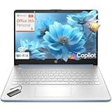 HP Laptop Computer for Students, 2026 Edition AI PC, 1 Year Office 365, Intel Processor, 4GB RAM, 128GB UFS, Long Battery Life, Webcam, WiFi 6, Type-c HUB Included, Windows 11 Home S, Sky Blue