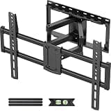Full Motion TV Wall Mount for 47-92 Inch TVs, Articulating Bracket with Swivel, Tilt, and Level Adjustment, Max VESA 600x400mm, 132 lbs Capacity, Extends 16.6 Inches