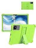 for Hasskya K70 PRO (11 Inch) Android 16 Tablet Protective case, ZBAGUG Shockproof Lightweight Silicone Protective Cover with Stand, Child-Friendly Protection, Easy to Clean Design, Green.