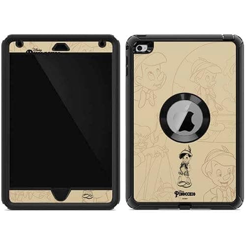 Skinit Decal Phone Skin Compatible with OtterBox Defender iPad Mini 4 - Officially Licensed Disney Pinocchio Sketches Portrait Design
