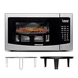 FRIGIDAIRE 1.2 cu ft Microwave, Digital Air Fryer, Convection Oven, Combo-Fry with XL Capacity, Stainless Steel Finish
