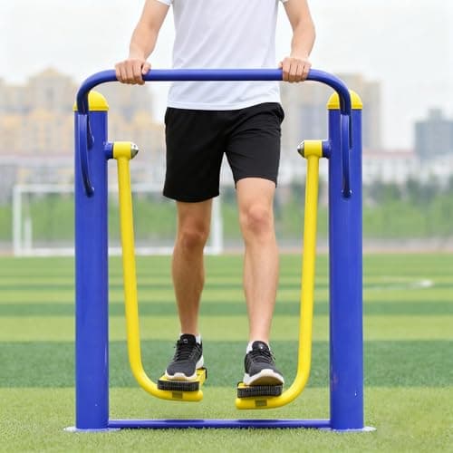 Walking Treadmills,Single/Double Outdoor Fitness Equipment,Pedal Exerciser,Training Arm Glute Leg Workout,Youth Sports Walking Machine (Double)