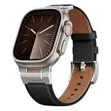 Leather Strap for Apple Watch Ultra 3 2 Band 49mm 46mm 45mm 44mm 42mm Men