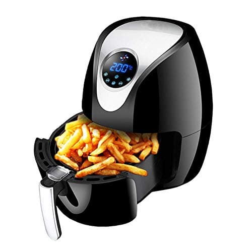 DZG Air Fryer Healthy Oil-Free Cooking Oil - Less 5 Liters Large Capacity Fast Air Technology No-Smoke Intelligent LCD Touch Screen Multi-Function Fries Machine, Black, 3336.5cm