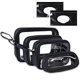 JAYTEM 6 PCS Set TPU Diaper Bag Organizer Pouches & Wipe Dispensers, Black