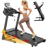 Treadmill with Incline, 3.8 HP Foldable Treadmills for Home, Brushless Motorized Incline Treadmill, Treadmill for Home with 12% Auto Incline, 330 LBS Capacity