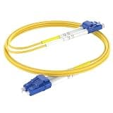 GESD LC to LC Duplex Fiber Patch Cable 3M (9.84ft), OS1/OS2 Single Mode 9/125μm SMF, LSZH Jacket, LC UPC Cables, 1G/10G Ethernet Duplex Jumper Cord for Data Center, Enterprise, Telecom (6-Pack)