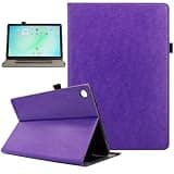 Case for Samsung Galaxy Tab A11 Plus A11+ / A9 Plus A9+ Case 11 Inch, Bbjjkkz PU Leather Multi-Angle Viewing Stand Cover with Pocket Auto Wake/Sleep, Dark Purple