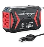 BESTEK Pure Sine Wave Power Inverter - 300W Car Plug in Charger Outlet DC 12V to 110V AC - Cigarette Lighter Adapter 4.8A Dual USB Fast Charging Ports for Phone, Laptop, CPAP - Black