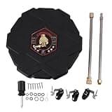 13in Pressure Cleaner 2500PSI with 1/4inch Quick Plug, Wheels and Extension Rod, Durable Stainless Steel, ABS, Brass for Garage, Patio, Roadway