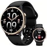 ICOMTOFIT Smart Watch for Men, 1.27" HD Round Fitness Tracker with Bluetooth Call, 100+ Sports Modes, Heart Rate Monitor, IP67 Waterproof Activity Tracker with 2 Bands