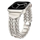 TOYOUTHS Starlight Watch Bands for Women Compatible with Apple Watch Bands 42/41/40/38mm, Chain Stainless Steel Metal Link Bracelet Pretty Dressy Strap for iWatch Series 11 10 9 8 7 6 5 4 SE 3 2 1