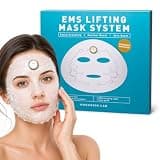 NARASKIN LAB Lifting Mask System + 5 Face Masks Skincare | At Home Spa Kit for Face & Jawline, Rechargeable Face Massager for Firming & Sculpting Appearance, Conductive Facial Sheet Mask