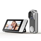 Video Doorbell with 43" Monitor, No WiFi Needed, 130° Wide Angle, Infrared Night Vision, 2-Way Audio & Local SD Card Recording