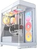 CORSAIR Frame 4500X RS ARGB Panoramic Mid-Tower PC Case – 3X Pre-Installed Fans, High Airflow, Modular Design, GPU Anti-Sag, Reverse Connection Motherboard Compatible – White
