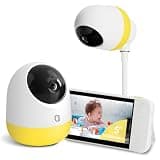 Ellie Pro Baby Monitor with Camera and Audio,5'' IPS 2K UHD Resolution,6000mAh Battery, Remote Pan-Tilt-5X Zoom, 2-Way Talk,No WiFi, Night Vision, Virtual Fence 24hr Play Back and 1000ft Range