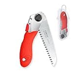 TOOLUX Folding Saw, 5inch Small Pruning Saw for Tree, Wood Hand Saws With Hard Teeth, Quality SK-5 Steel Hunting Saw Foldable with Box for Deer, Tree, Wood and Limb Cutting