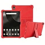 Soft Silicone Case for onn 11" Tablet 2026 (Gen 5) – Shockproof Kid-Friendly Protective Cover with Kickstand (Red)