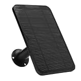 SUNGOOYUE Solar Panel 6V 4W, Weatherproof IP65 Outdoor Solar Charger with Adjustable Mounting Bracket for Wireless Security Camera (Black)