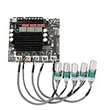 Mingzhe Compact 2.1Channel TPA3255 BT Amplifier Board with Dual Chips and Comprehensive Protections for Subwoofer Setup Black Size 4.4"x3.9" (with line)