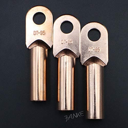 Davitu 1piece DT-95 95mm2 Cable Lug Terminal Connector Copper Tone for 12.5mm Dia Bolt Electric power fittings Factory standard B type