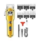 DAXXIN Hair Cutting Tool, Professional Hair Trimmer IPX7 Waterproof Haircut Machine Electric Adjustable Cordless Trimmer for Men