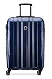 DELSEY PARIS Helium Aero Hardside Expandable Luggage with Spinner Wheels, Blue Cobalt, Checked-Medium 24 Inch