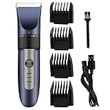 DAXXIN Hair Cutting Tool, Hair Trimmer Hair Clipper for Men Electric Trimmer Blade Adjustable Coldless Haircut Machine USB Barber