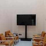 LBAawxe Mobile TV Cart on Wheels,TV Floor Stand,for 32-65 inch Plasma/LCD/LED TVs, VESA 400x400mm