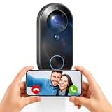 TENSENG 1080P Wireless Video Doorbell Camera, WiFi Smart Door Bell, Tuya 5G, Motion Detection, Night Vision, Two-Way Intercom, Smart Home Security