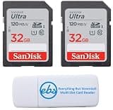 SanDisk UHS-I Ultra Class 10 32GB Memory Card 2 Pack SDSDUN4-032G-GN6IN