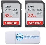 SanDisk UHS-I Ultra Class 10 32GB Memory Card 2 Pack SDSDUN4-032G-GN6IN