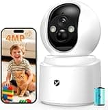 YesiLens Indoor Camera Wireless, Pet Camera Indoor with Phone App, 2.5K 4MP Home Cameras Indoor for Dog Kids Elderly Cat, 360° Pan Tilt, Color Night Vision, 2.4/5GHz WiFi, Motion Alerts, 2-Way Audio