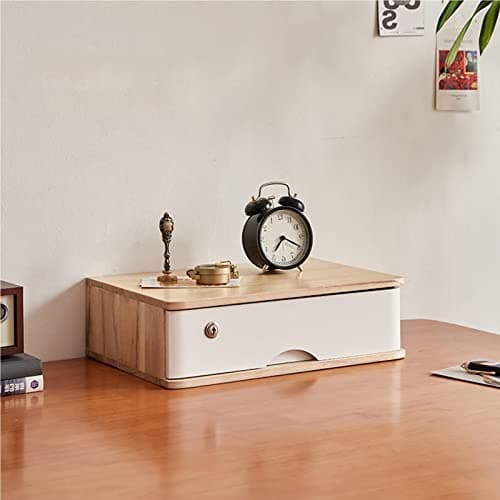 EliteBloom Desktop File Cabinet - Solid Wood Storage Box - Desktop Organizer, Solid Wood Storage Box Small Chest of Drawers Put A4 Paper, Small Chest of Drawers Put A4 Paper (A 1 Drawer)