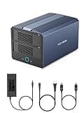 ACASIS 40Gbps 4-Bay Hard Drive Enclosure, RAID Enclosure with Dual-Bay HDD Enclosure for 3.5/2.5" SATA HDD/SSD+Dual-Bay NVMe Enclosure, USB4 Hard Drive Dock Compatible with USB4, Thunderbolt 3/4/5