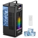 Mini Portable Air Conditioner Cooler: 2000ml Air Cooling Fan with 120°Oscillating - 3 Mist Modes & 4 Speeds, RGB Night Light, 1-8H Timer Remote Control - Portable Small AC for Bedroom, Room, Desk
