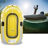 Compatible with Inflatable Kayak Boat PVC Air Canoe for Fishing Diving Drifting (1 Person Rowing with Double Valve) Boot Canoes