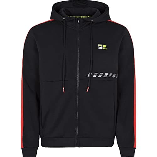 VR/46 RIDERS ACADEMY Men's Standard VR46 Riders Academy Fila Collection, Black