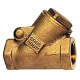 Milwaukee Valve Check Valve, 3 in, Single, Y Swing, Bronze, FNPT x FNPT - 509Y 3"