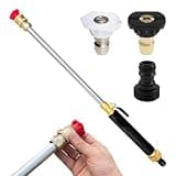 Power WasherWands - Adjustable SprayerWands, Quick Connector NozzleWands, Multi FunctioncleaningsWands | Lawn Car Patio Outdoorcleanings High Pressure Water Tool, Portablescleanings Kits
