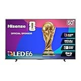 Hisense 50" E6 Cinema Series Hi-QLED 4K UHD Smart Fire TV (50E6QF) - AI Light Sensor, Dolby Vision · Atmos, Voice Remote with Alexa, Motion Rate 120, HDR 10+ Adaptive, Game Mode Plus